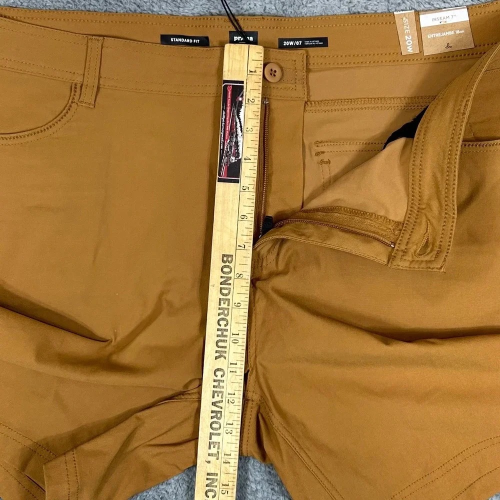 Prana Halle Short Plus II Earthbound Brown 20W 7 Inseam 1971192 Standard Fit